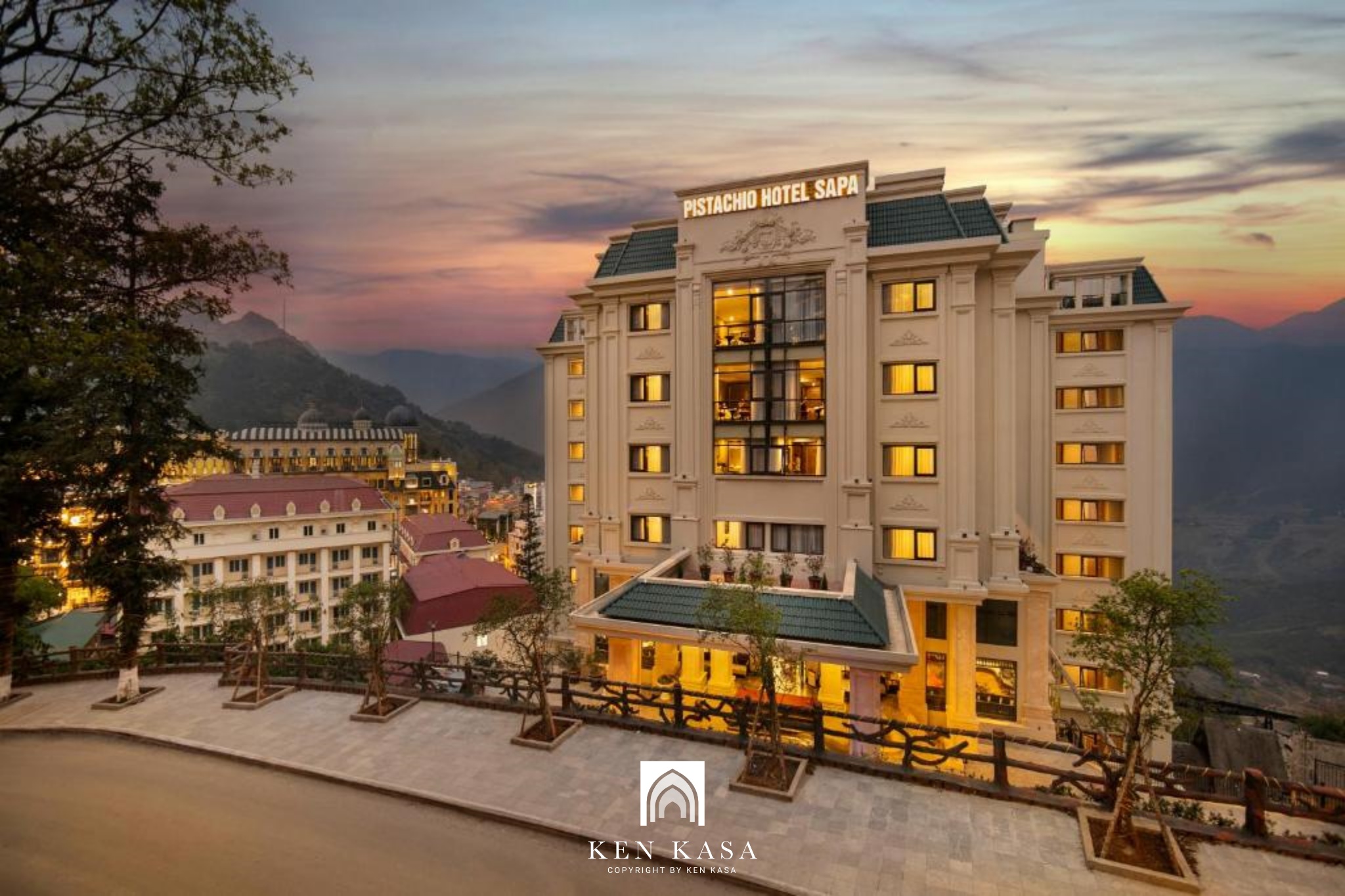 view mặt tiền của khách sạn